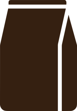 Web ve Grafiksel Tasarım için Minimalist Torba Simgesi Tasarım Biçimi Siyah ve Beyaz PNG