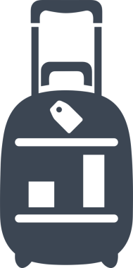 Web ve Grafiksel Tasarım için Minimalist Torba Simgesi Tasarım Biçimi Siyah ve Beyaz PNG