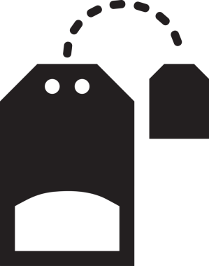 Web ve Grafiksel Tasarım için Minimalist Torba Simgesi Tasarım Biçimi Siyah ve Beyaz PNG