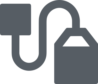 Web ve Grafiksel Tasarım için Minimalist Torba Simgesi Tasarım Biçimi Siyah ve Beyaz PNG