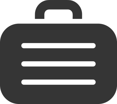 Web ve Grafiksel Tasarım için Minimalist Torba Simgesi Tasarım Biçimi Siyah ve Beyaz PNG