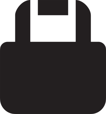 Web ve Grafiksel Tasarım için Minimalist Torba Simgesi Tasarım Biçimi Siyah ve Beyaz PNG