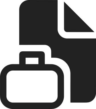 Web ve Grafiksel Tasarım için Minimalist Torba Simgesi Tasarım Biçimi Siyah ve Beyaz PNG