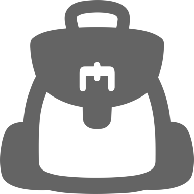 Web ve Grafiksel Tasarım için Minimalist Torba Simgesi Tasarım Biçimi Siyah ve Beyaz PNG