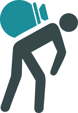 Web ve Grafiksel Tasarım için Minimalist Torba Simgesi Tasarım Biçimi Siyah ve Beyaz PNG