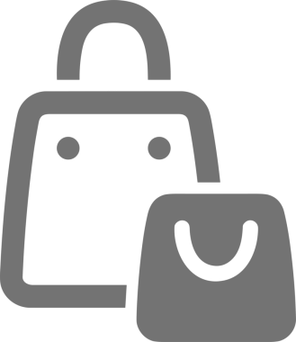 Web ve Grafiksel Tasarım için Minimalist Torba Simgesi Tasarım Biçimi Siyah ve Beyaz PNG