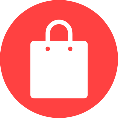 Web ve Grafiksel Tasarım için Minimalist Torba Simgesi Tasarım Biçimi Siyah ve Beyaz PNG