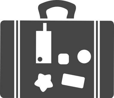 Web ve Grafiksel Tasarım için Minimalist Torba Simgesi Tasarım Biçimi Siyah ve Beyaz PNG