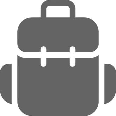 Web ve Grafiksel Tasarım için Minimalist Torba Simgesi Tasarım Biçimi Siyah ve Beyaz PNG