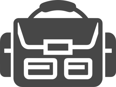 Web ve Grafiksel Tasarım için Minimalist Torba Simgesi Tasarım Biçimi Siyah ve Beyaz PNG