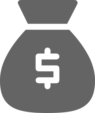 Web ve Grafiksel Tasarım için Minimalist Torba Simgesi Tasarım Biçimi Siyah ve Beyaz PNG