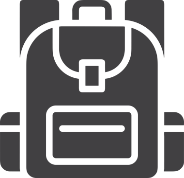 Web ve Grafiksel Tasarım için Minimalist Torba Simgesi Tasarım Biçimi Siyah ve Beyaz PNG