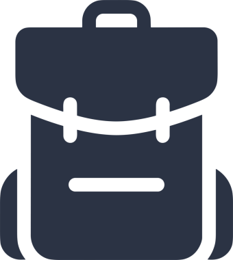 Web ve Grafiksel Tasarım için Minimalist Torba Simgesi Tasarım Biçimi Siyah ve Beyaz PNG