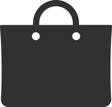 Web ve Grafiksel Tasarım için Minimalist Torba Simgesi Tasarım Biçimi Siyah ve Beyaz PNG