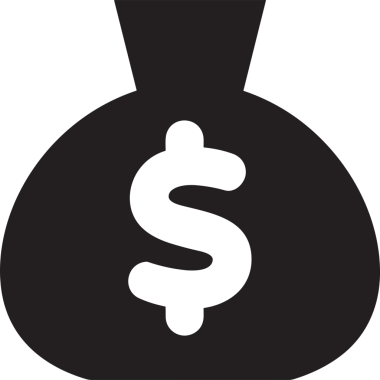 Web ve Grafiksel Tasarım için Minimalist Torba Simgesi Tasarım Biçimi Siyah ve Beyaz PNG