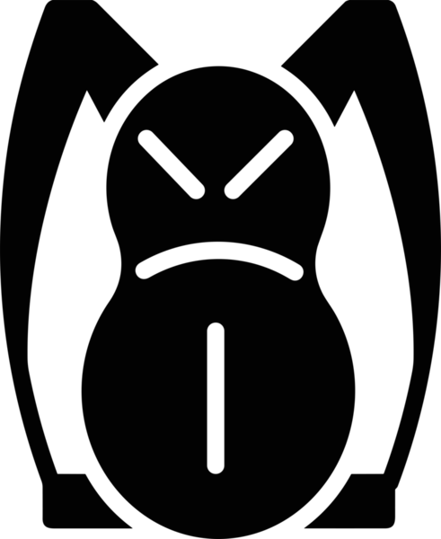 Web ve Grafiksel Tasarım için Minimalist Torba Simgesi Tasarım Biçimi Siyah ve Beyaz PNG