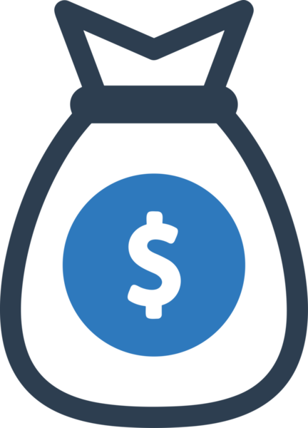 Web ve Grafiksel Tasarım için Minimalist Torba Simgesi Tasarım Biçimi Siyah ve Beyaz PNG