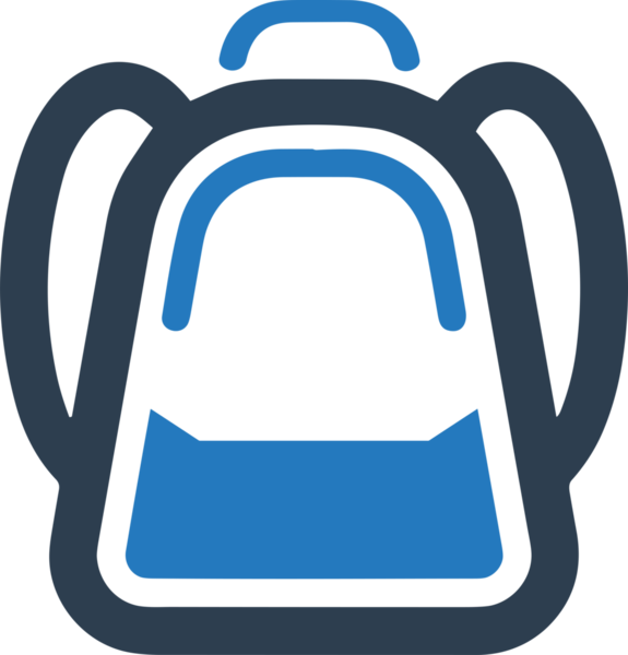 Web ve Grafiksel Tasarım için Minimalist Torba Simgesi Tasarım Biçimi Siyah ve Beyaz PNG