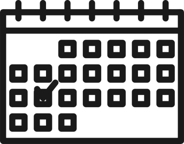 Takvim zamanlama simgesi vektör modern randevu ajandası anımsatıcı düz sembol çizim tasarımı