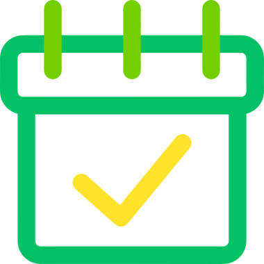 Takvim zamanlama simgesi vektör modern randevu ajandası anımsatıcı düz sembol çizim tasarımı