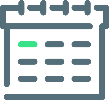 Takvim zamanlama simgesi vektör modern randevu ajandası anımsatıcı düz sembol çizim tasarımı