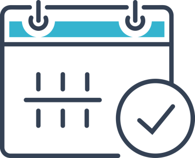 Takvim zamanlama simgesi vektör modern randevu ajandası anımsatıcı düz sembol çizim tasarımı