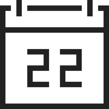 Takvim zamanlama simgesi vektör modern randevu ajandası anımsatıcı düz sembol çizim tasarımı