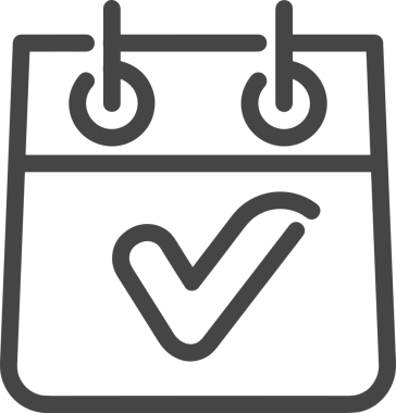 Takvim zamanlama simgesi vektör modern randevu ajandası anımsatıcı düz sembol çizim tasarımı