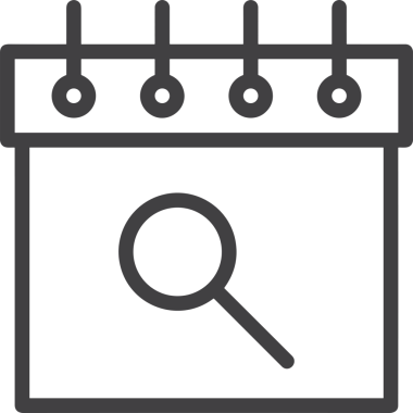 Takvim zamanlama simgesi vektör modern randevu ajandası anımsatıcı düz sembol çizim tasarımı
