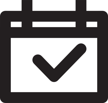 Takvim zamanlama simgesi vektör modern randevu ajandası anımsatıcı düz sembol çizim tasarımı