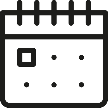 Takvim zamanlama simgesi vektör resmi. Modern randevu anımsatma gündem sembolü grafik tasarım resmi