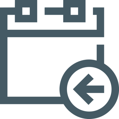 Takvim zamanlama simgesi vektör resmi. Modern randevu anımsatma gündem sembolü grafik tasarım resmi