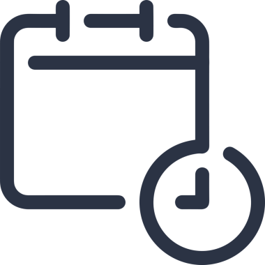 Takvim zamanlama simgesi vektör resmi. Modern randevu anımsatma gündem sembolü grafik tasarım resmi