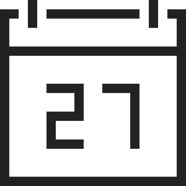 Takvim zamanlama simgesi vektör modern randevu ajandası anımsatıcı düz sembol çizim tasarımı