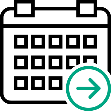 Takvim zamanlama simgesi vektör modern randevu ajandası anımsatıcı düz sembol çizim tasarımı