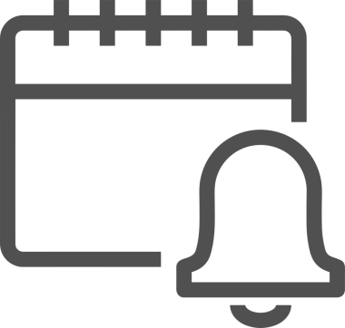 Takvim zamanlama simgesi vektör modern randevu ajandası anımsatıcı düz sembol çizim tasarımı