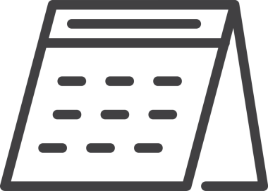 Takvim zamanlama simgesi vektör modern randevu ajandası anımsatıcı düz sembol çizim tasarımı