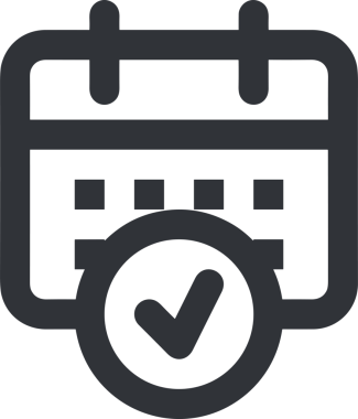 Takvim zamanlama simgesi vektör modern randevu ajandası anımsatıcı düz sembol çizim tasarımı