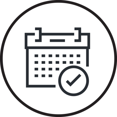 Takvim zamanlama simgesi vektör modern randevu ajandası anımsatıcı düz sembol çizim tasarımı