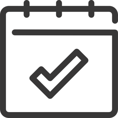 Takvim zamanlama simgesi vektör modern randevu ajandası anımsatıcı düz sembol çizim tasarımı