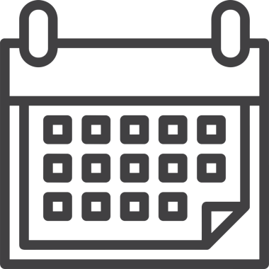 Calendar schedule icon vector modern appointment agenda reminder flat symbol illustration design