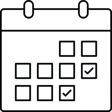 Takvim zamanlama simgesi vektör modern randevu ajandası anımsatıcı düz sembol çizim tasarımı