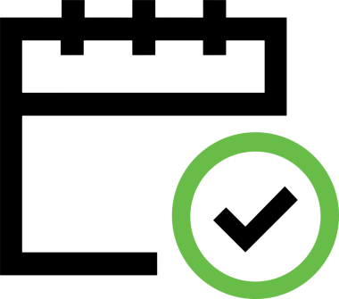 Takvim zamanlama simgesi vektör modern randevu ajandası anımsatıcı düz sembol çizim tasarımı