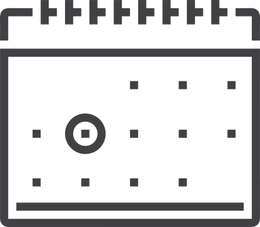 Takvim zamanlama simgesi vektör modern randevu ajandası anımsatıcı düz sembol çizim tasarımı
