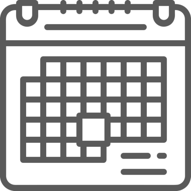 Takvim zamanlama simgesi vektör modern randevu ajandası anımsatıcı düz sembol çizim tasarımı