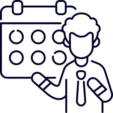 Takvim zamanlama simgesi vektör modern randevu ajandası anımsatıcı düz sembol çizim tasarımı