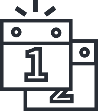 Takvim zamanlama simgesi vektör modern randevu ajandası anımsatıcı düz sembol çizim tasarımı