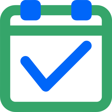 Takvim zamanlama simgesi vektör modern randevu ajandası anımsatıcı düz sembol çizim tasarımı