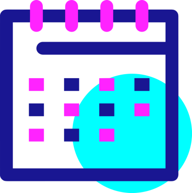 Takvim zamanlama simgesi vektör modern randevu ajandası anımsatıcı düz sembol çizim tasarımı