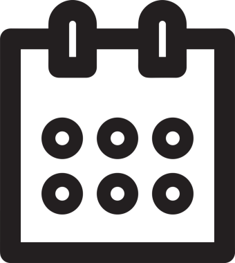 Takvim zamanlama simgesi vektör modern randevu ajandası anımsatıcı düz sembol çizim tasarımı